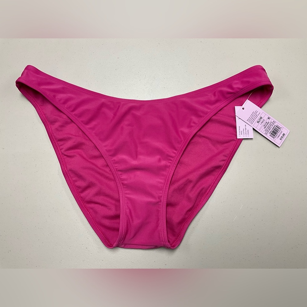 Hot Pink Bikini Bottom - Mid Rise
